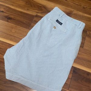 Southern Marsh seersucker flat front shorts